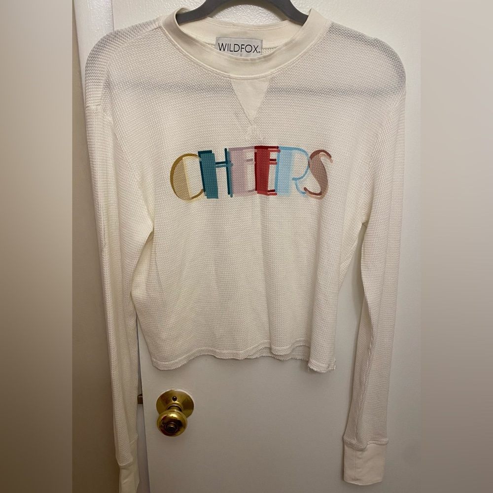 Wildfox “cheers” knit top NWT S